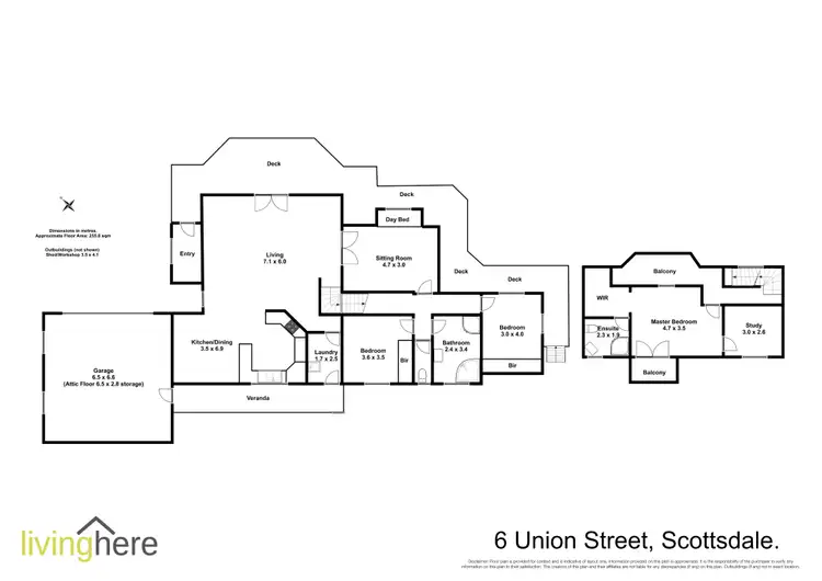 Floorplan of Homely house listing, 6 Union Street, Scottsdale TAS 7260