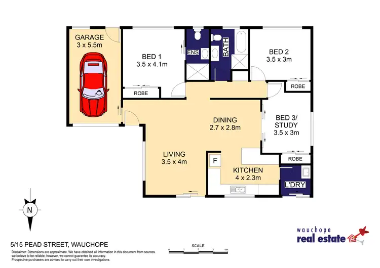 Floorplan of Homely villa listing, 5/15 Pead Street, Wauchope NSW 2446