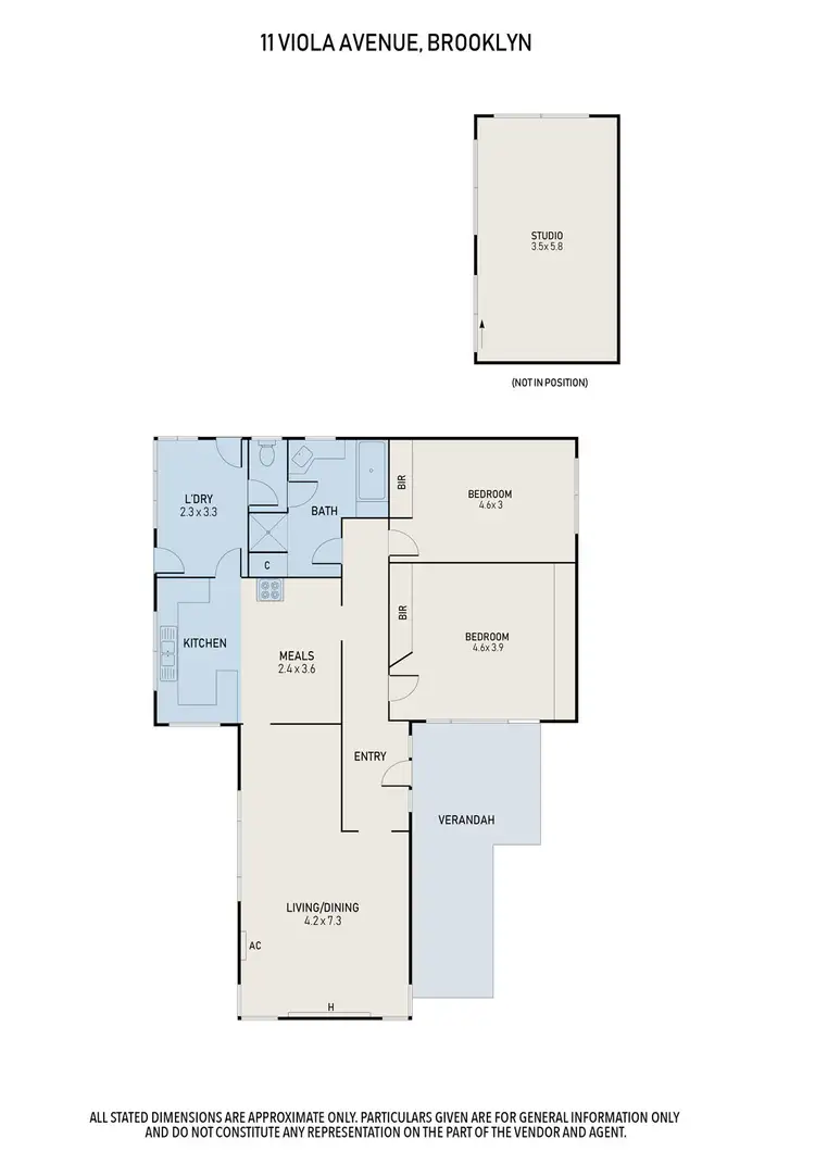 Floorplan of Homely house listing, 11 Viola Avenue, Brooklyn VIC 3012