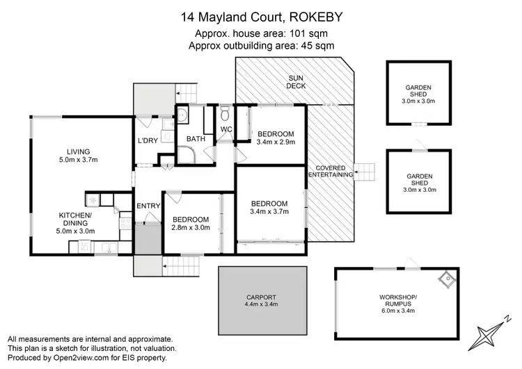 Floorplan of Homely house listing, 14 Mayland Court, Rokeby TAS 7019