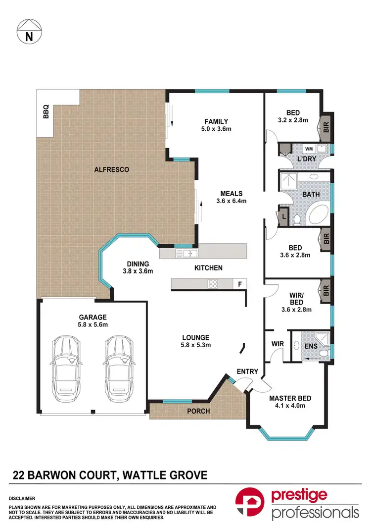 Floorplan of Homely house listing, 22 Barwon Court, Wattle Grove NSW 2173