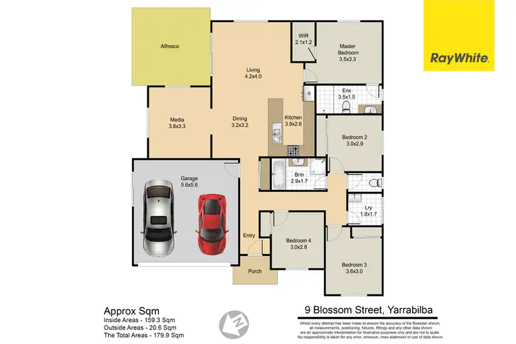 Floorplan of Homely house listing, 9 Blossom Street, Yarrabilba QLD 4207