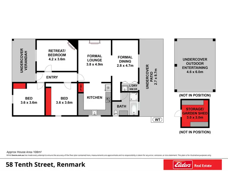 Floorplan of Homely house listing, 58 Tenth Street, Renmark SA 5341
