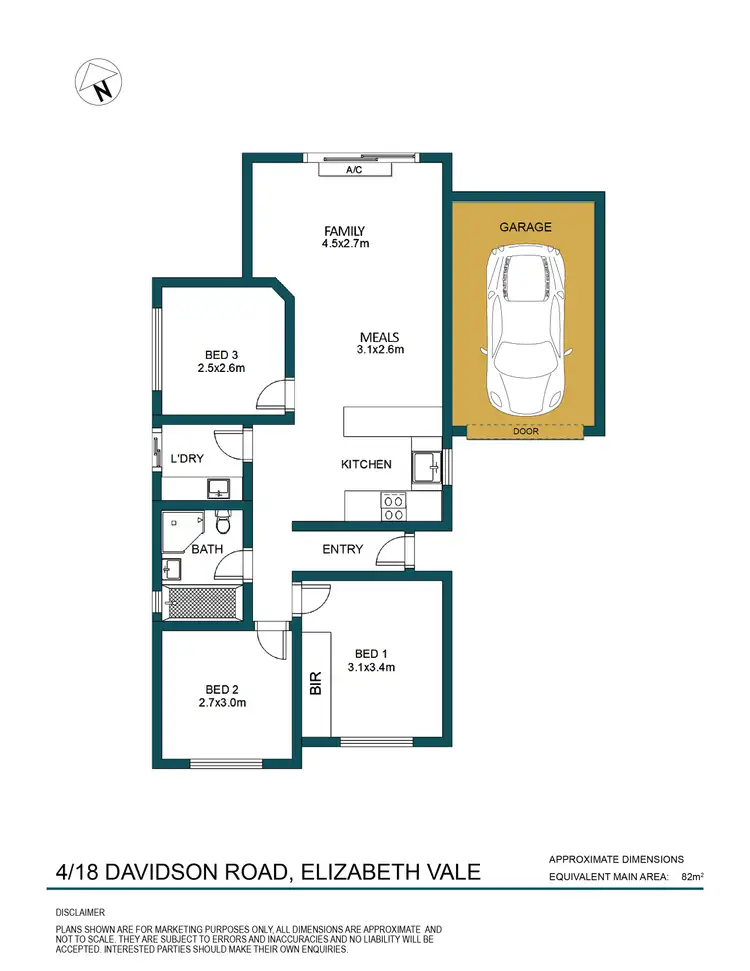 Floorplan of Homely house listing, 4/18 Davidson Road, Elizabeth Vale SA 5112