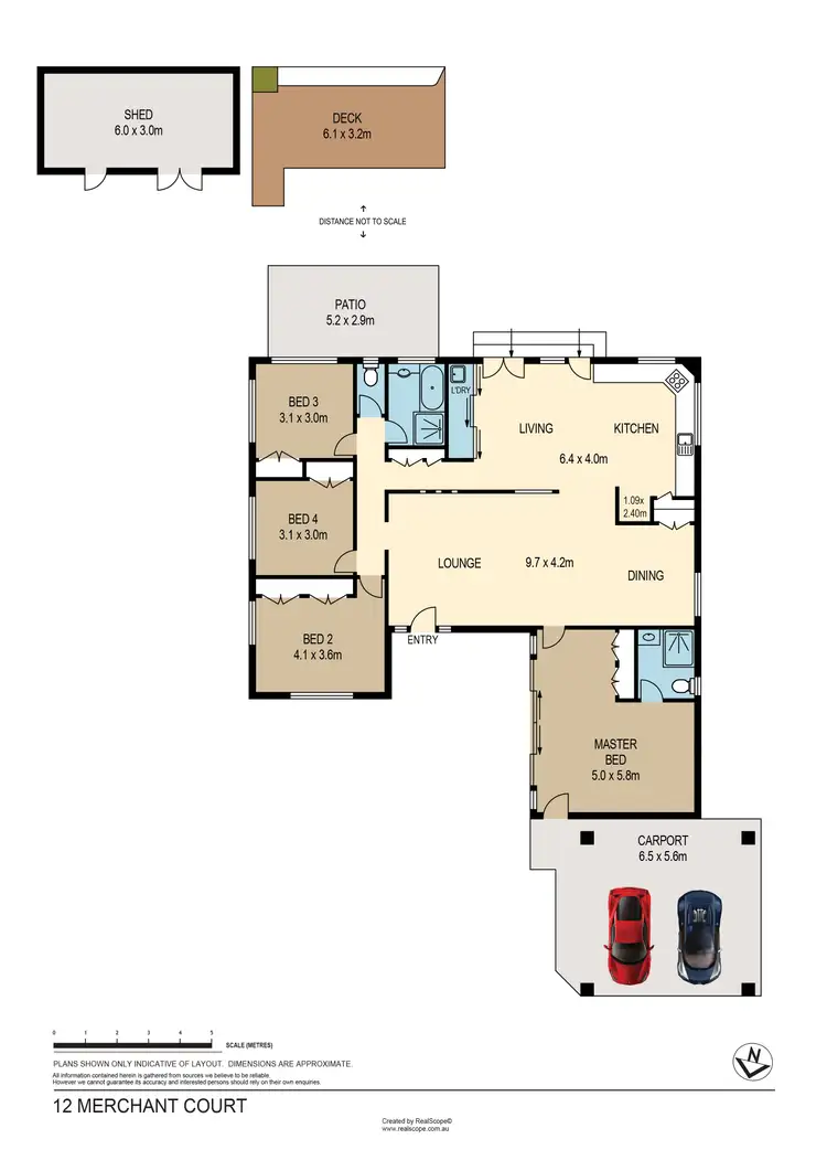 Floorplan of Homely house listing, 12 Merchant Court, Springwood QLD 4127