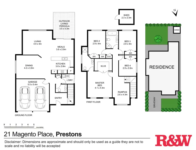 Floorplan of Homely house listing, 21 Magento Place, Prestons NSW 2170