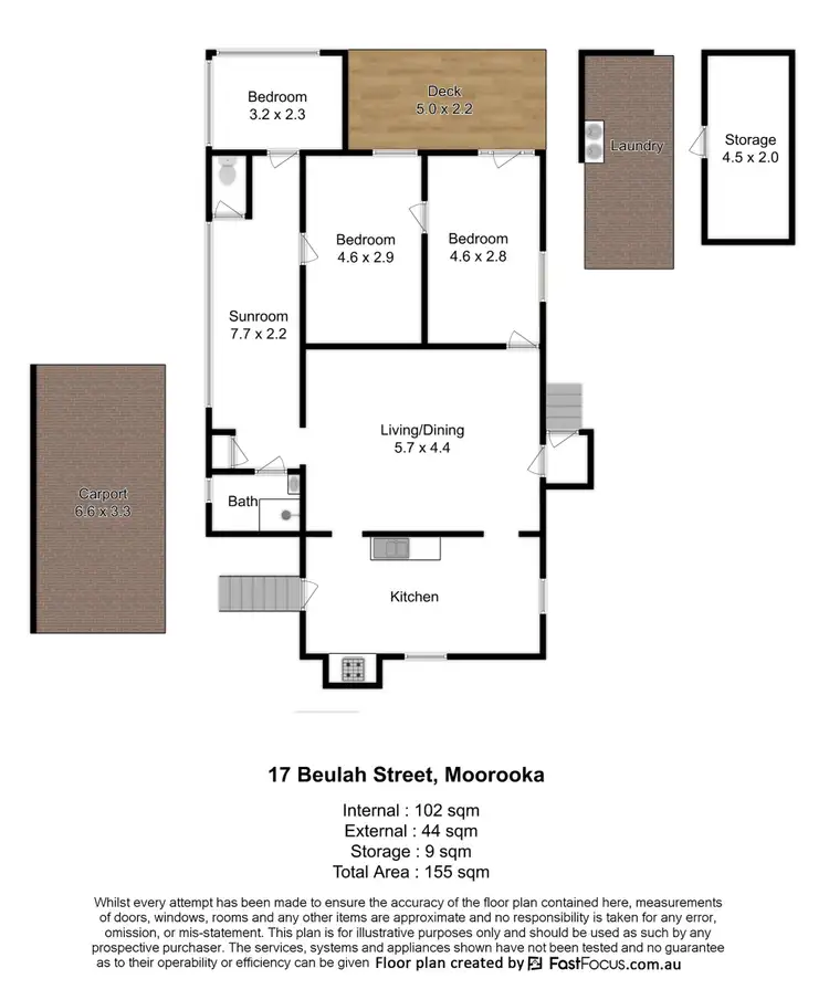 Floorplan of Homely house listing, 17 Beulah Street, Moorooka QLD 4105