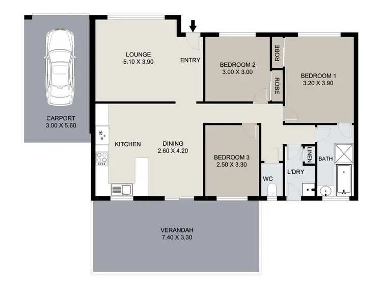 Floorplan of Homely house listing, 5 Manhattan Drive, Eagleby QLD 4207