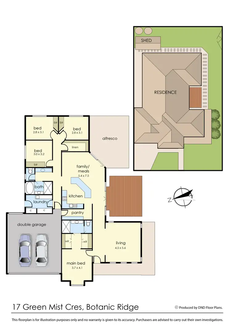 Floorplan of Homely house listing, 17 Green Mist Crescent, Botanic Ridge VIC 3977
