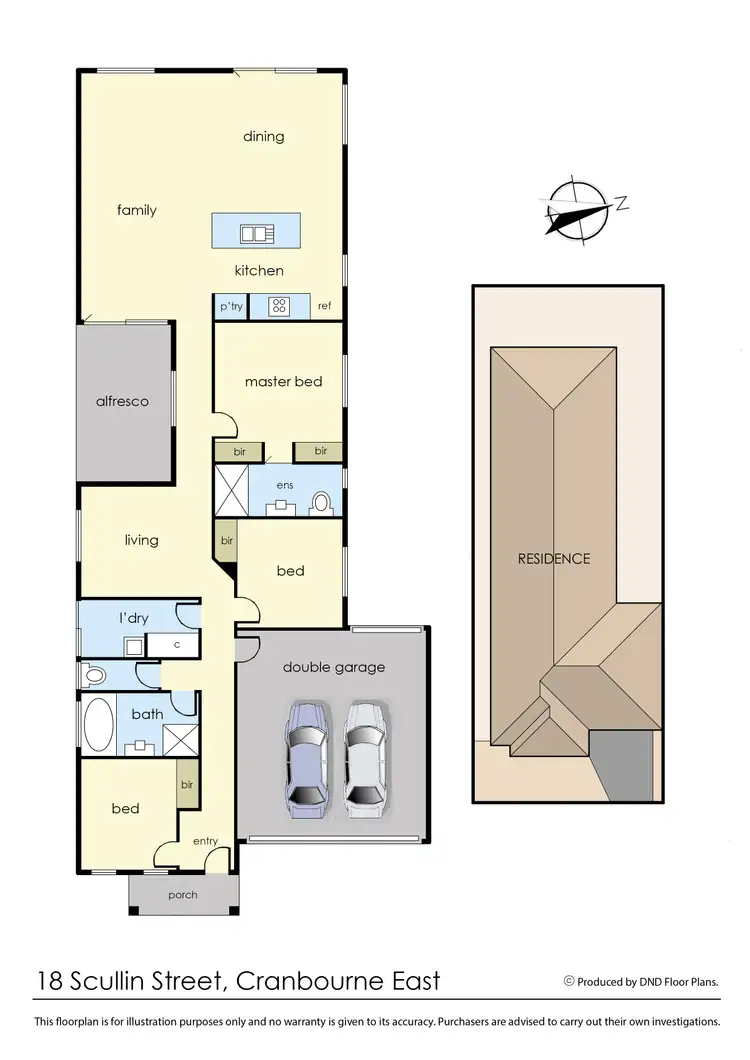 Floorplan of Homely house listing, 18 Scullin Street, Cranbourne East VIC 3977