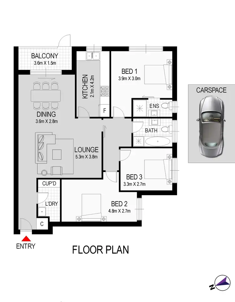Floorplan of Homely apartment listing, 23/1 Corby Avenue, Concord NSW 2137