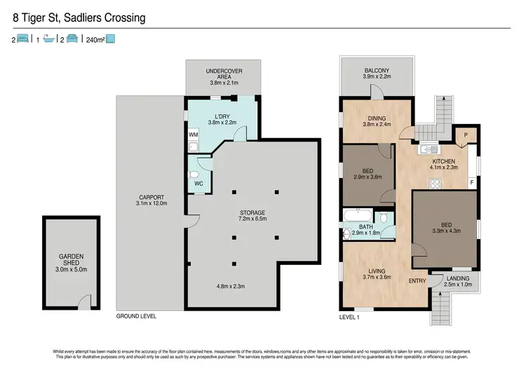 Floorplan of Homely house listing, 8 Tiger Street, Sadliers Crossing QLD 4305