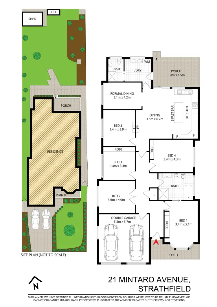 Floorplan of Homely house listing, 21 MINTARO AVENUE, Strathfield NSW 2135