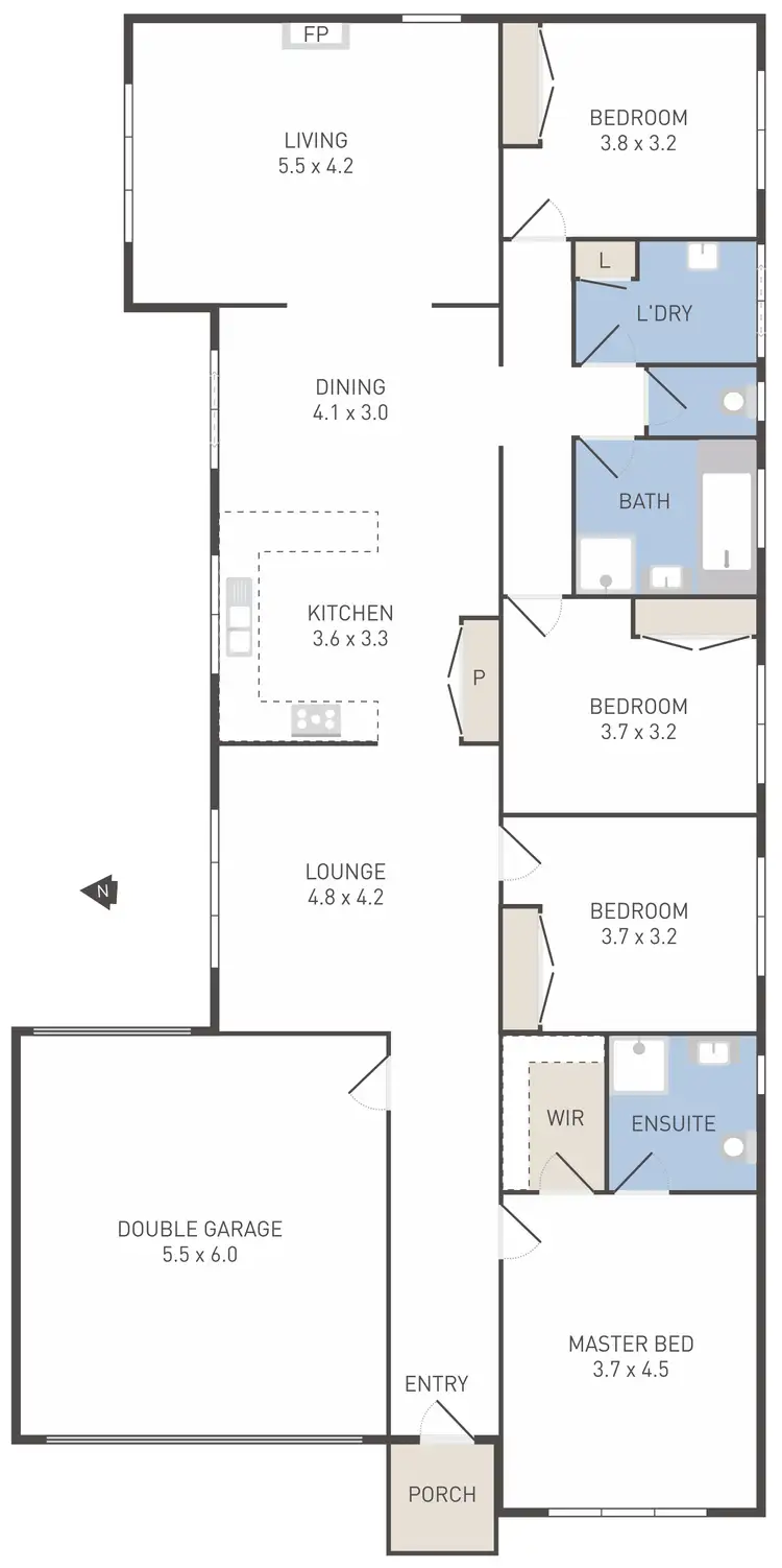 Floorplan of Homely house listing, 8 Linlithgow Parade, Caroline Springs VIC 3023