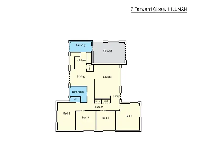 Floorplan of Homely house listing, 7 Tarwarri Close, Hillman WA 6168