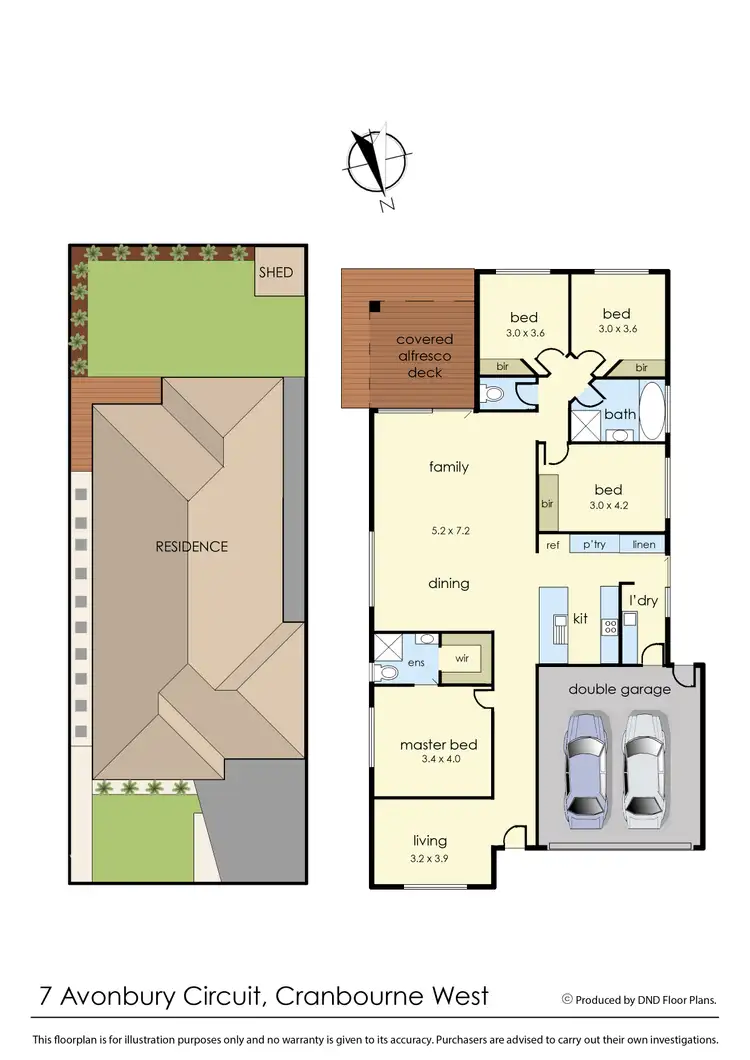 Floorplan of Homely house listing, 7 Avonbury Circuit, Cranbourne West VIC 3977