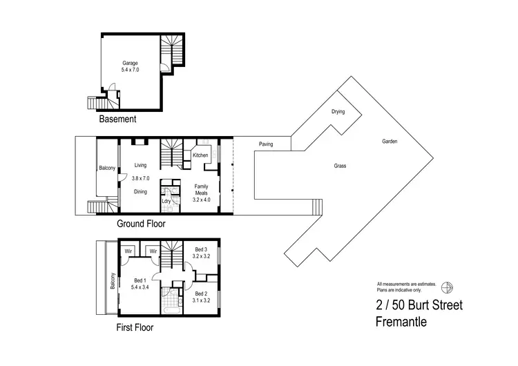 Floorplan of Homely house listing, 2/50 Burt Street, Fremantle WA 6160