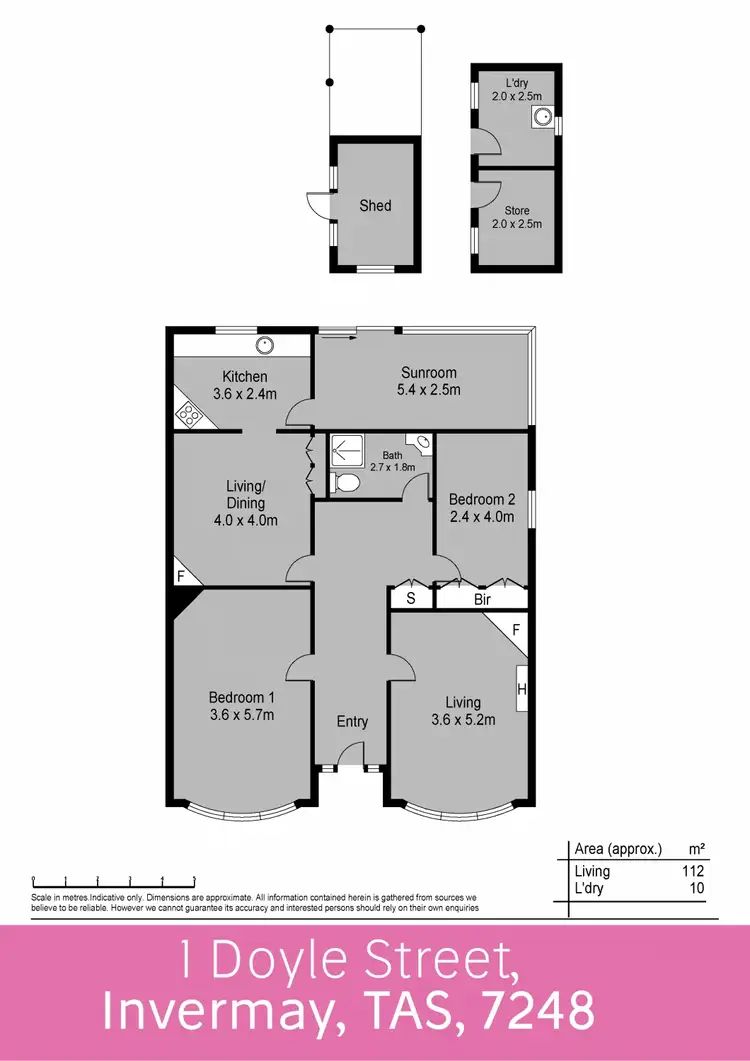 Floorplan of Homely house listing, 1 Doyle Street, Invermay TAS 7248