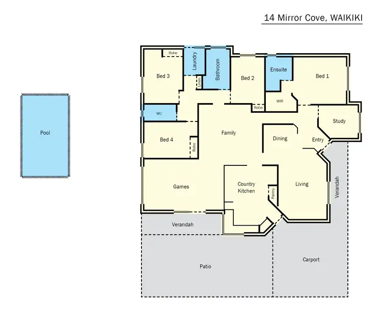 Floorplan of Homely house listing, 14 Mirror Cove, Waikiki WA 6169
