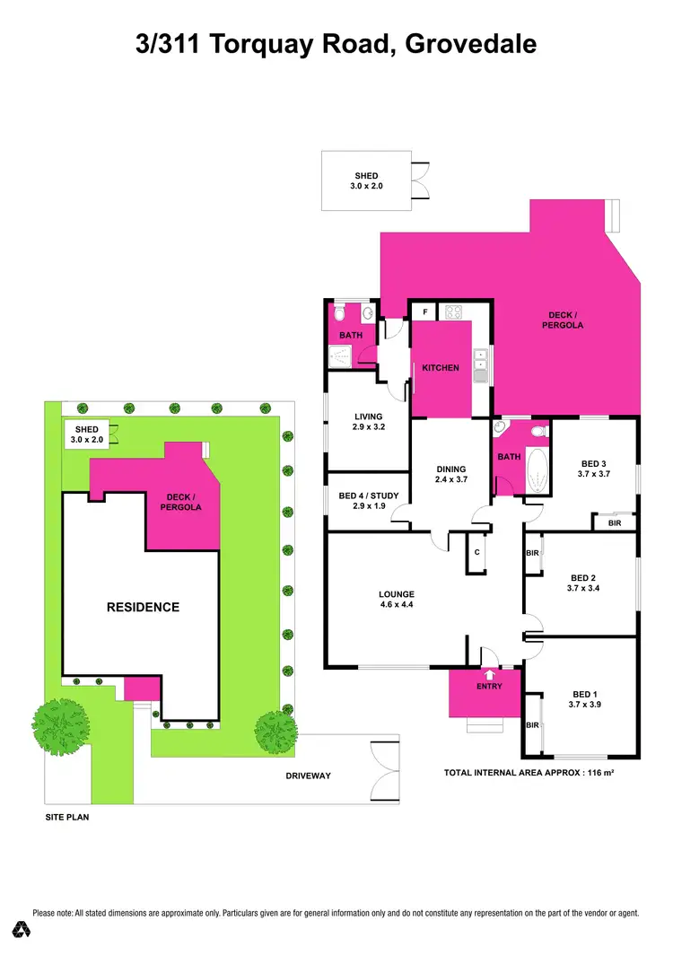 Floorplan of Homely house listing, 3/311 Torquay Road, Grovedale VIC 3216