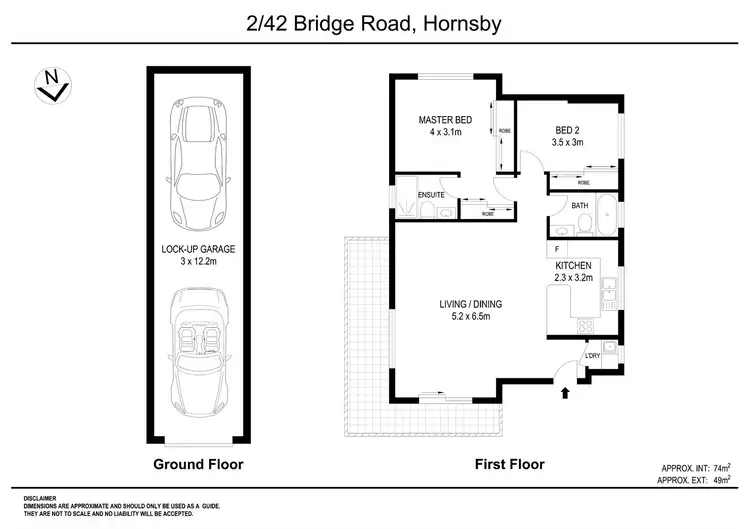 Floorplan of Homely apartment listing, 2/42 Bridge Road, Hornsby NSW 2077