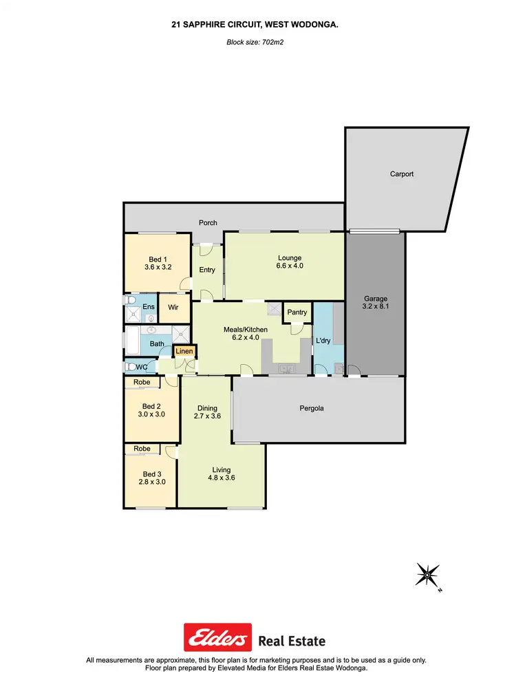 Floorplan of Homely house listing, 21 Sapphire Circuit, Wodonga VIC 3690
