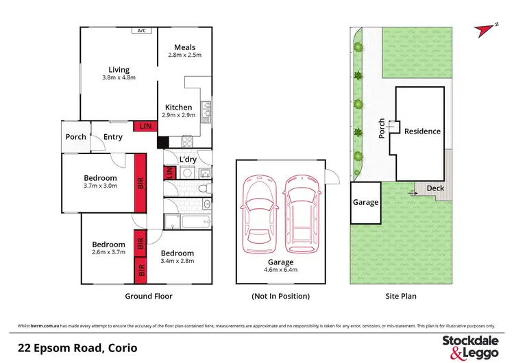 Floorplan of Homely house listing, 22 Epsom Road, Corio VIC 3214