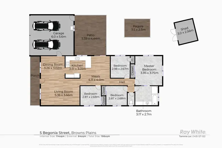 Floorplan of Homely house listing, 5 Begonia Street, Browns Plains QLD 4118