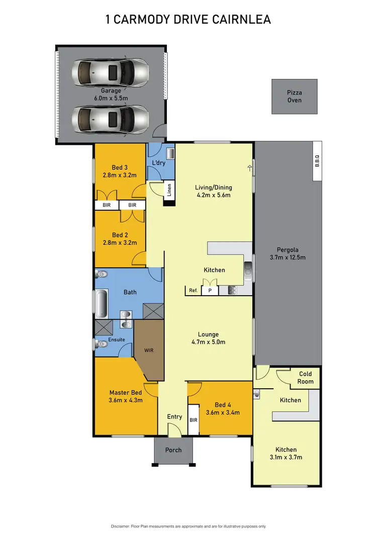 Floorplan of Homely house listing, 1 Carmody Drive, Cairnlea VIC 3023