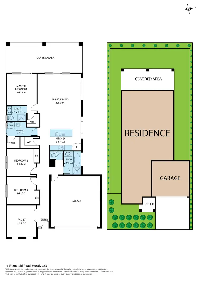 Floorplan of Homely house listing, 11 Fitzgerald Road, Huntly VIC 3551