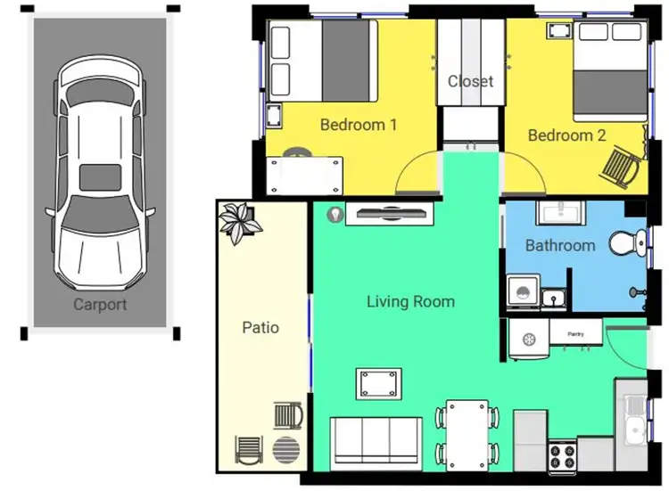 Floorplan of Homely unit listing, 10/2 Mayers Street, Manunda QLD 4870