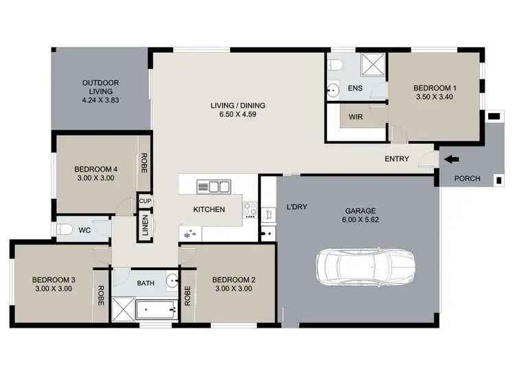 Floorplan of Homely house listing, 17 Sea Prince Circuit, Clinton QLD 4680
