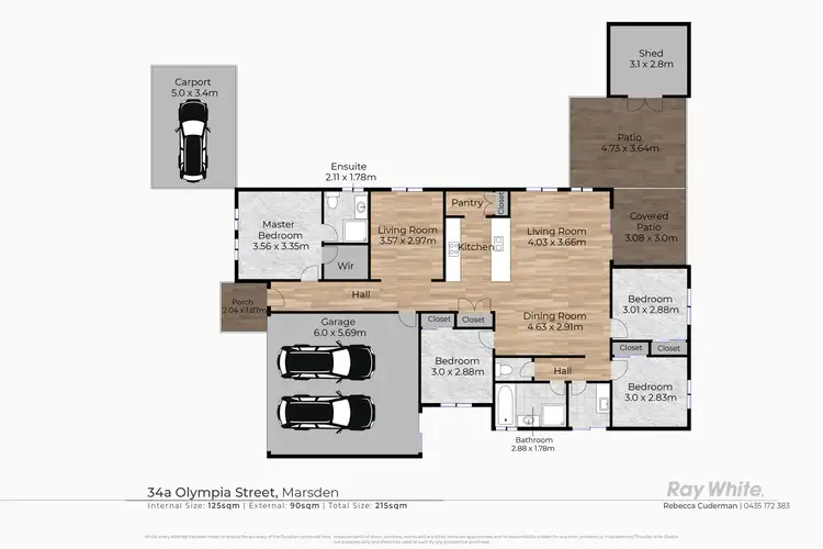 Floorplan of Homely house listing, 34A Olympia Street, Marsden QLD 4132