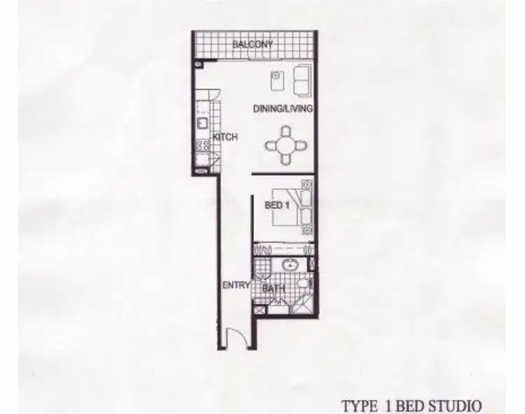 Floorplan of Homely apartment listing, 18/15 Goodwin Street, Kangaroo Point QLD 4169
