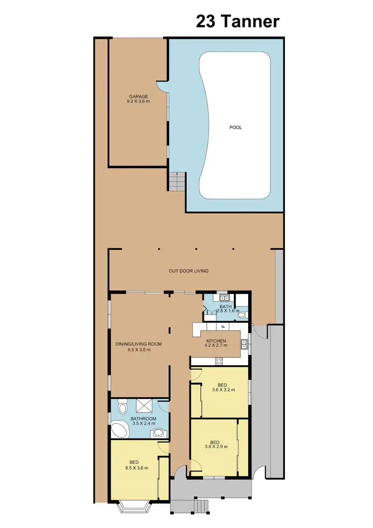 Floorplan of Homely house listing, 23 Tanner Avenue, Carlton NSW 2218