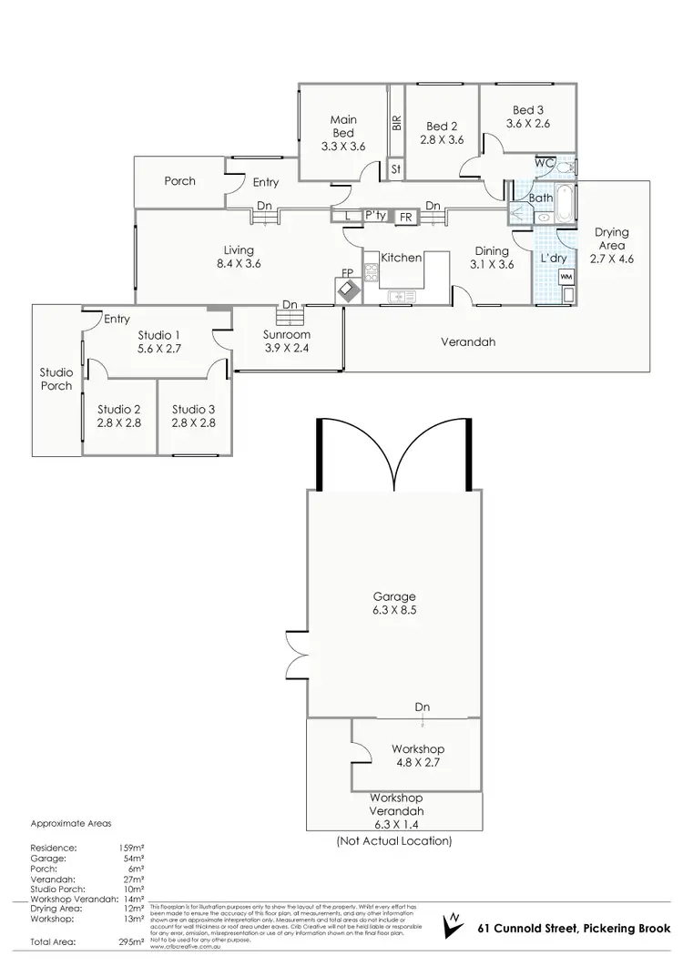Floorplan of Homely house listing, 61 Cunnold Street, Pickering Brook WA 6076