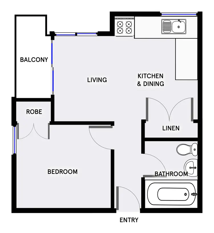 Floorplan of Homely unit listing, 7B/109 Knox Street, Watson ACT 2602