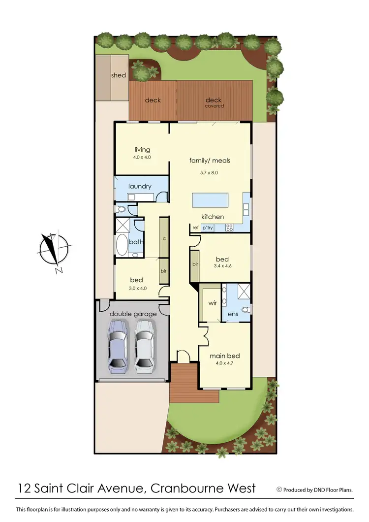Floorplan of Homely house listing, 12 St Clair Avenue, Cranbourne West VIC 3977