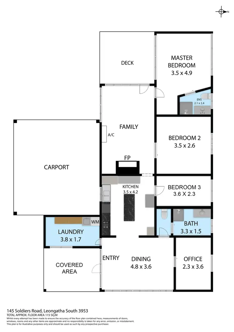Floorplan of Homely rural property listing, 145 Soldiers Road, Leongatha South VIC 3953