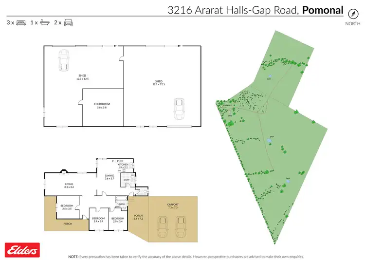 Floorplan of Homely rural property listing, 3216 Ararat-Halls Gap Road, Pomonal VIC 3381