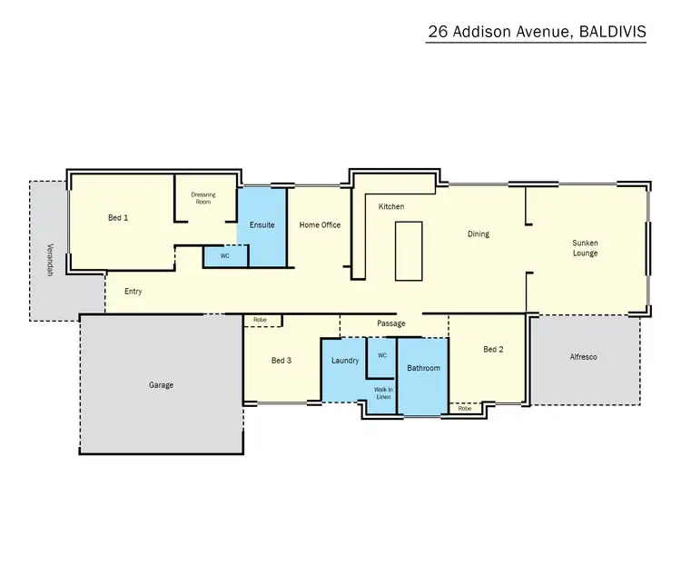 Floorplan of Homely house listing, 26 Addison Avenue, Baldivis WA 6171