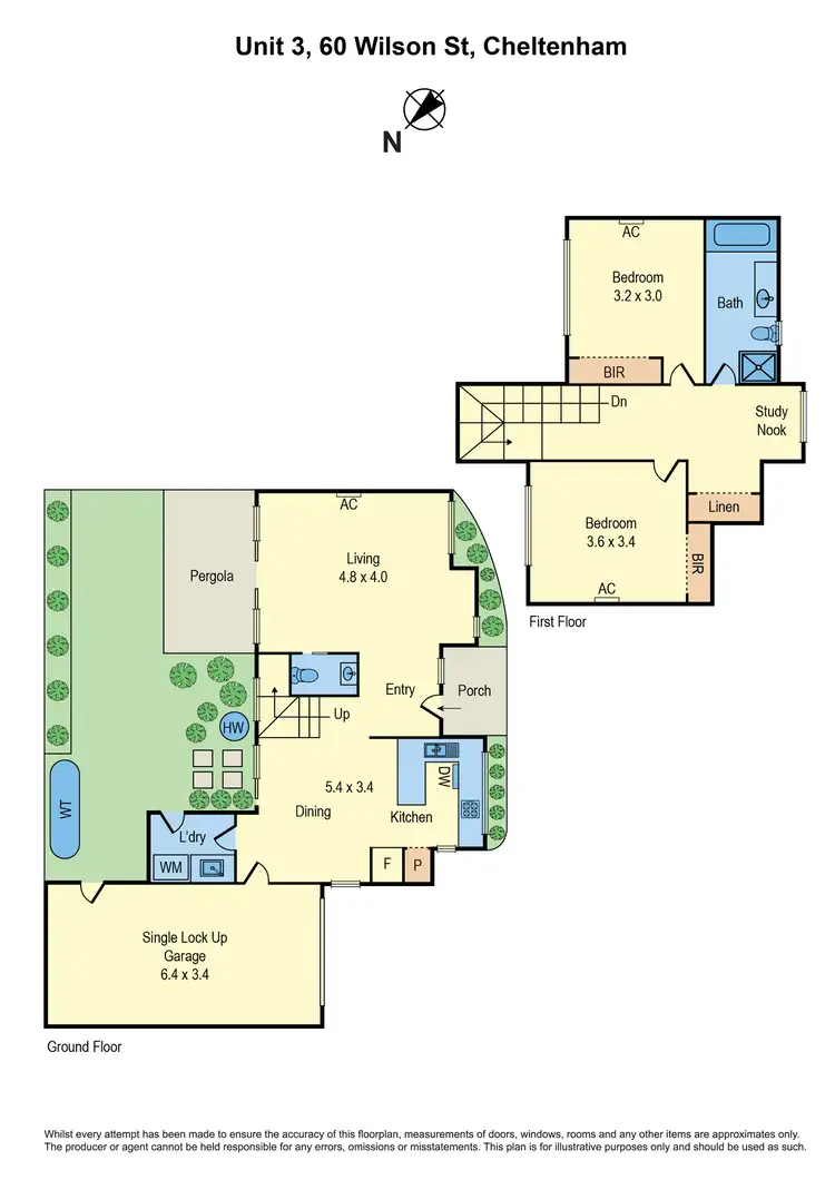 Floorplan of Homely townhouse listing, 3/60 Wilson Street, Cheltenham VIC 3192