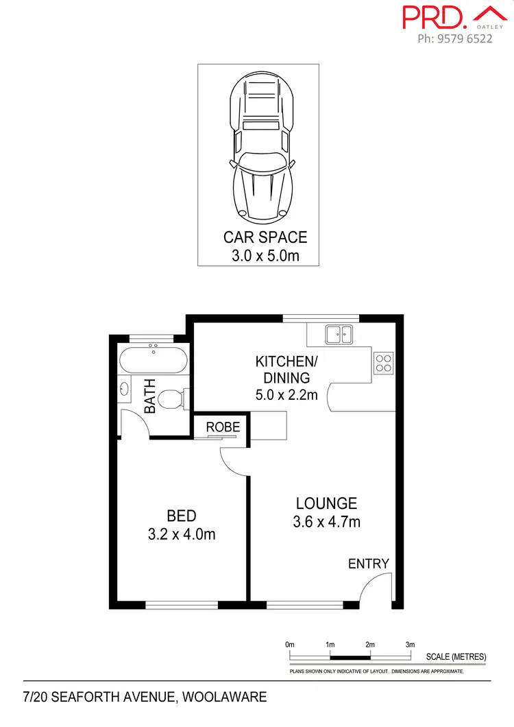 Floorplan of Homely unit listing, 7/20 Seaforth Avenue, Woolooware NSW 2230
