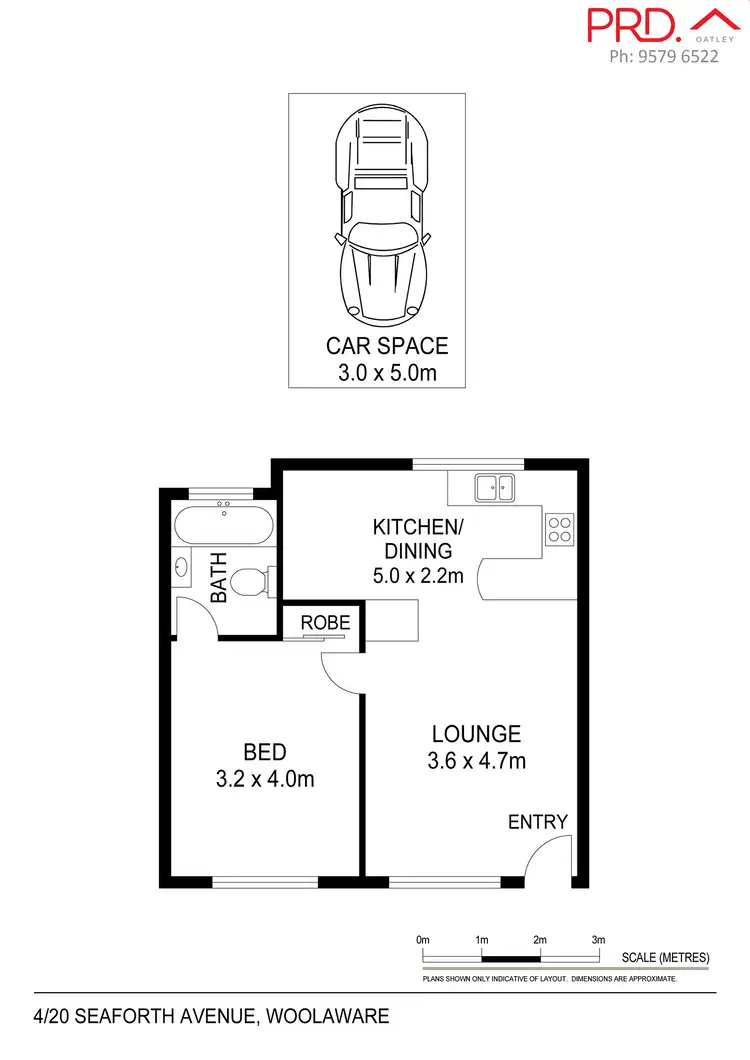 Floorplan of Homely unit listing, 4/20 Seaforth Avenue, Woolooware NSW 2230