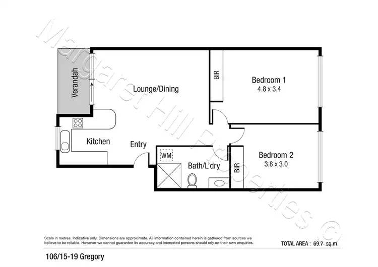 Floorplan of Homely unit listing, 6/15-19 Gregory St, North Ward QLD 4810