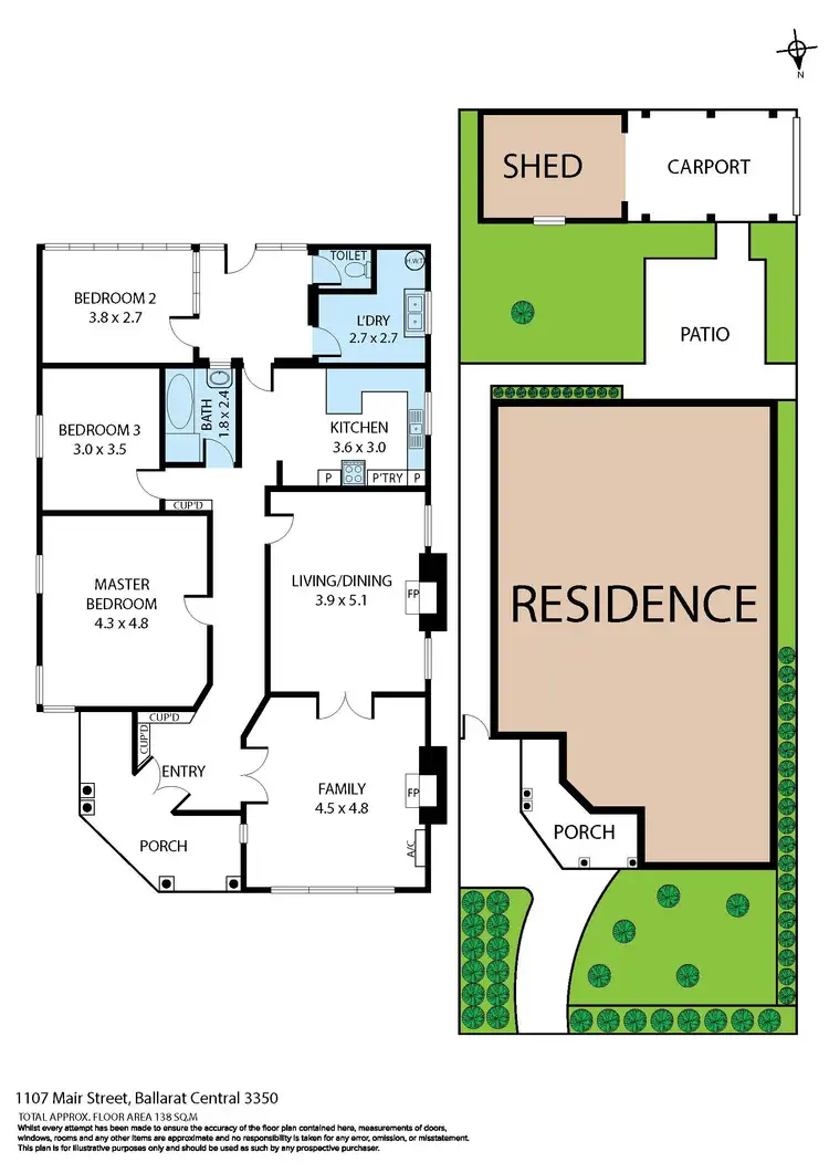 Floorplan of Homely house listing, 1107 Mair Street, Ballarat Central VIC 3350
