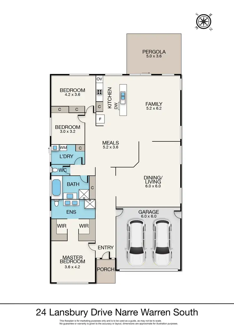 Floorplan of Homely house listing, 24 Lansbury Drive, Narre Warren South VIC 3805