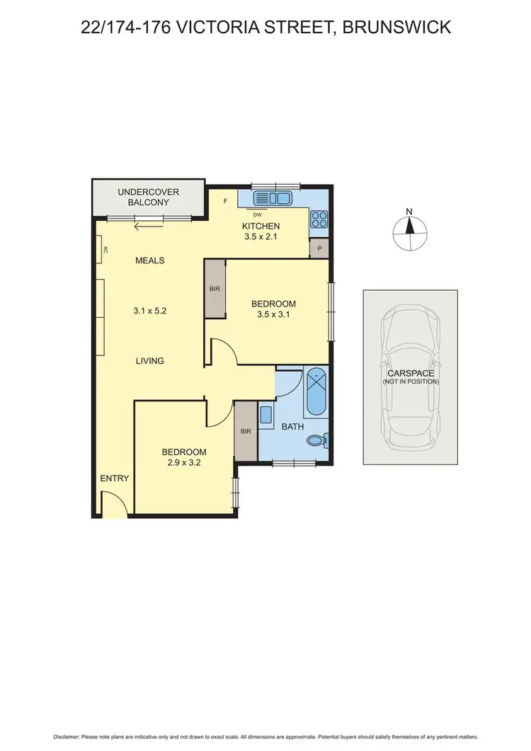 Floorplan of Homely unit listing, 22/174-176 Victoria Street, Brunswick VIC 3056