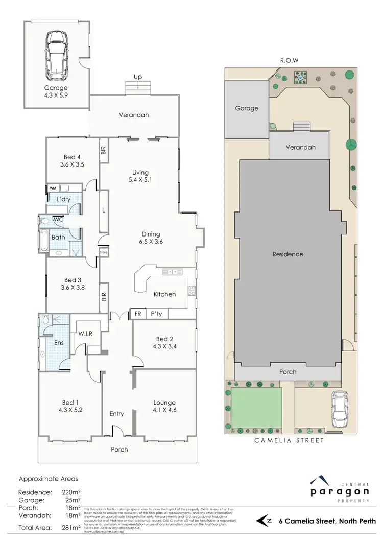 Floorplan of Homely house listing, 6 Camelia Street, North Perth WA 6006