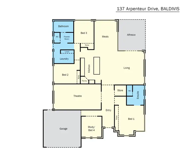Floorplan of Homely house listing, 137 Arpenteur Drive, Baldivis WA 6171